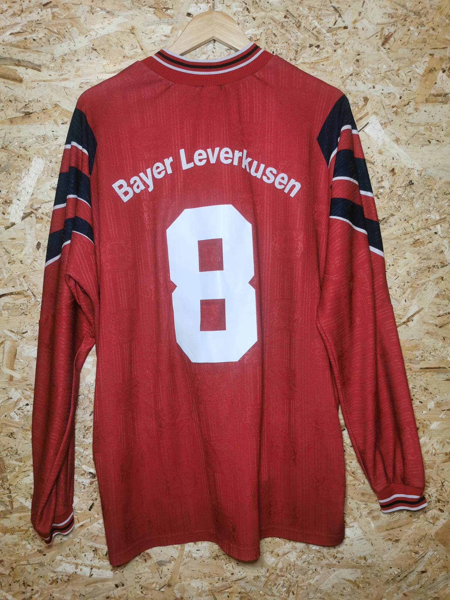 1996 Bayer Leverkusen Home Long Sleeve #8, X Large