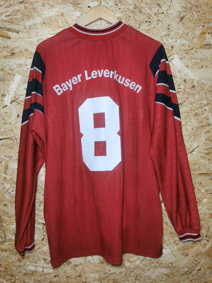 1996 Bayer Leverkusen Home Long Sleeve #8, X Large