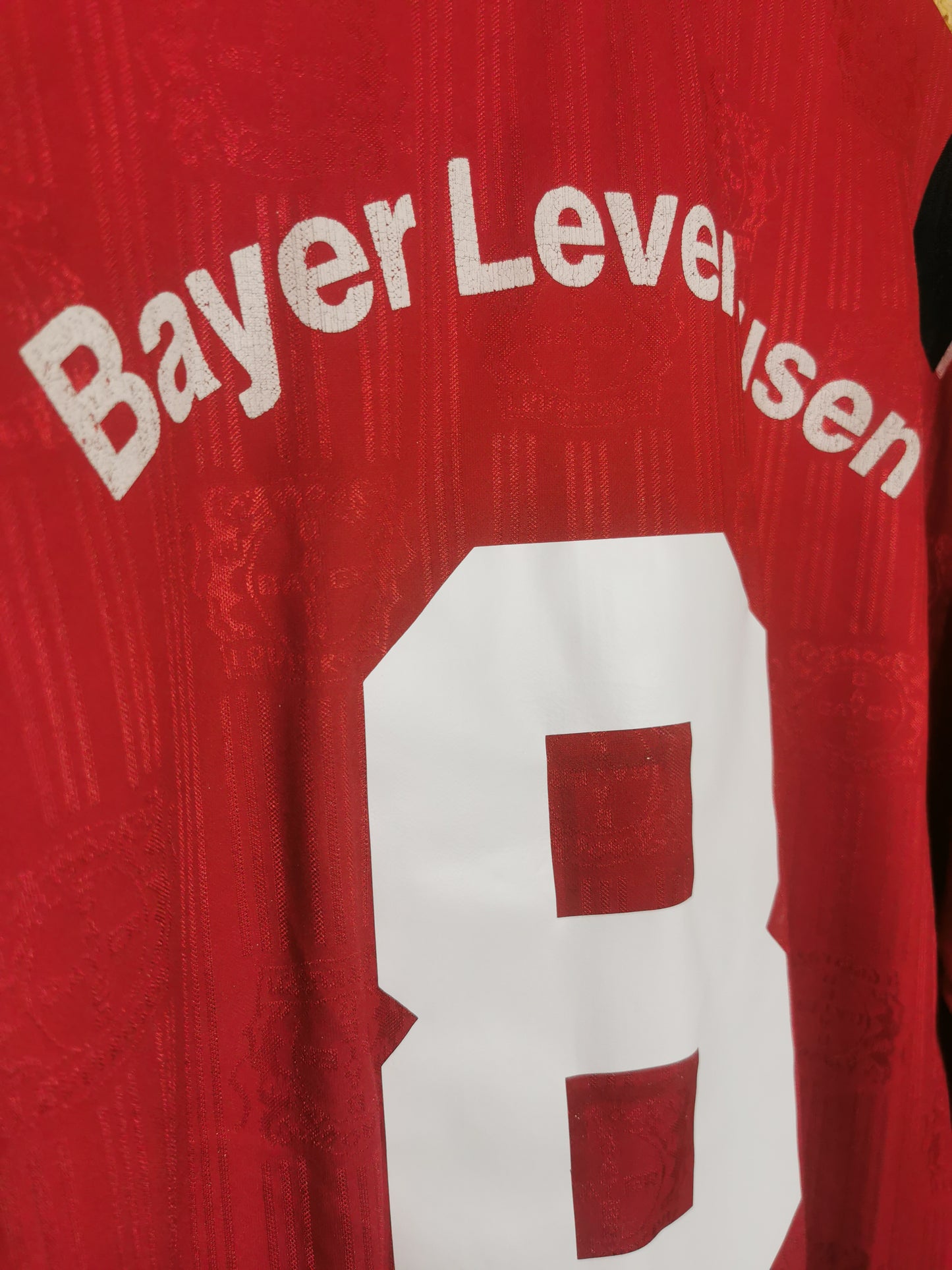 1996 Bayer Leverkusen Home Long Sleeve #8, X Large