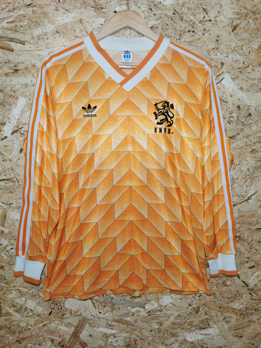 1988 Netherlands Home Long Sleeve, Jaspo Large (fits Medium)