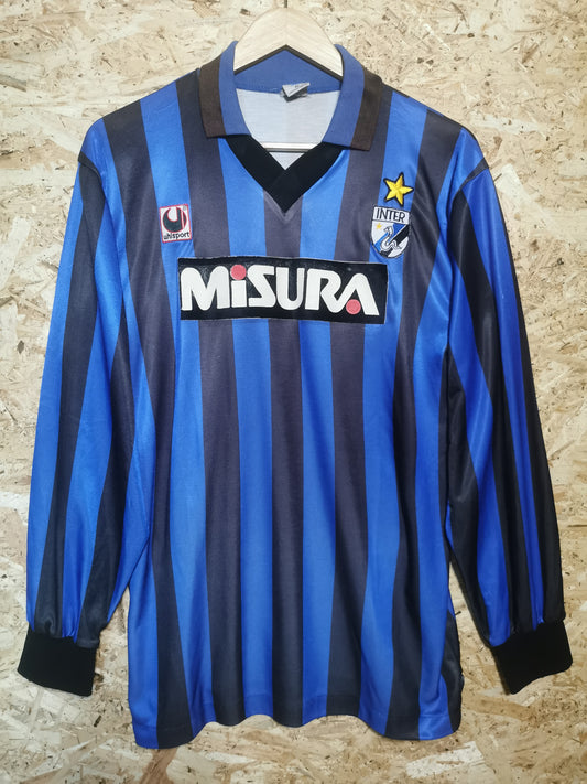 1988 Inter Milan Home Long Sleeve #6, Jaspo X Large (fits Large)
