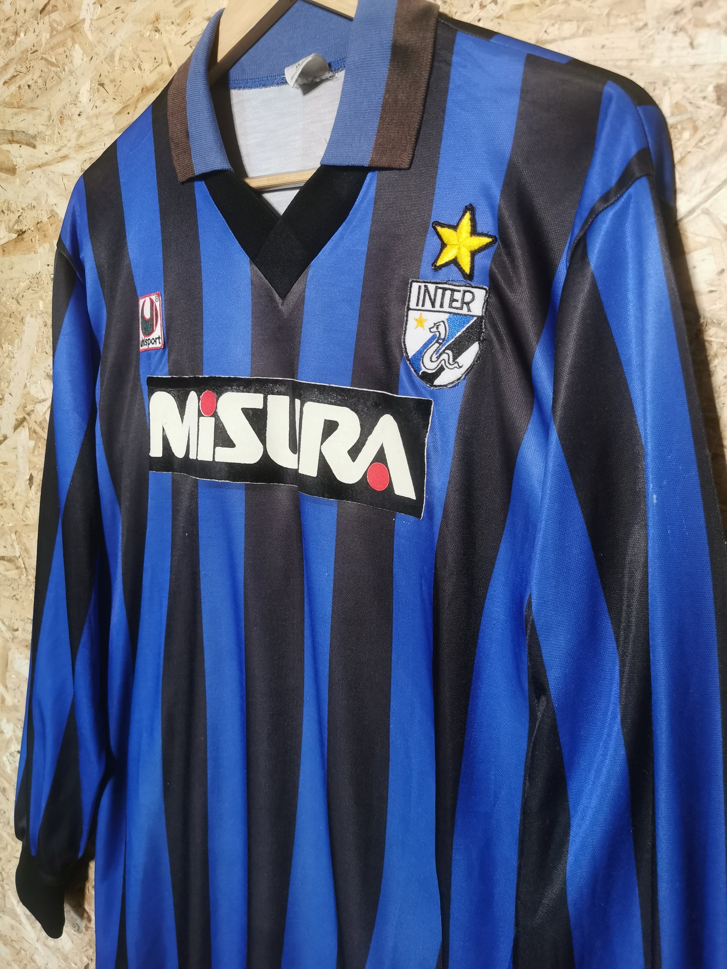 1988 Inter Milan Home Long Sleeve #6, Jaspo X Large (fits Large)
