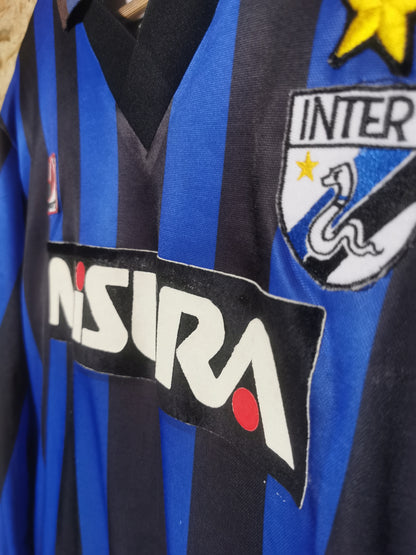1988 Inter Milan Home Long Sleeve #6, Jaspo X Large (fits Large)