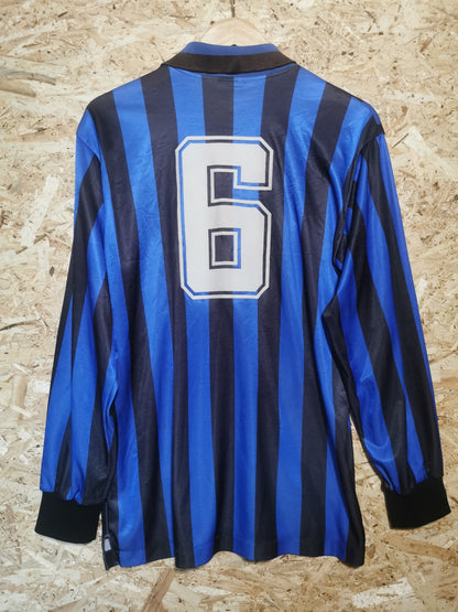1988 Inter Milan Home Long Sleeve #6, Jaspo X Large (fits Large)