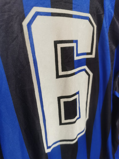 1988 Inter Milan Home Long Sleeve #6, Jaspo X Large (fits Large)