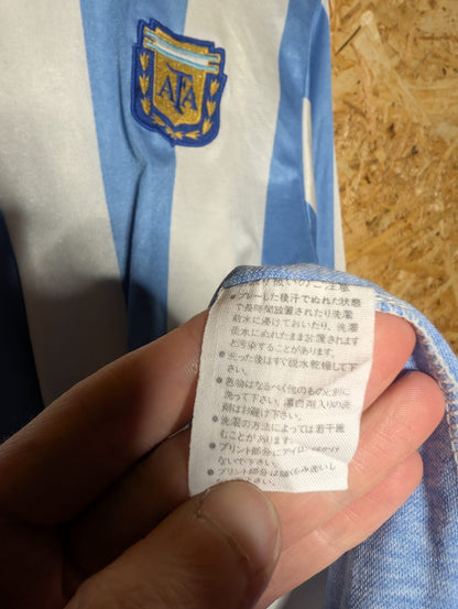 Raffle: 1986 Argentina Home Long Sleeve (Jaspo), Large (fits Medium)
