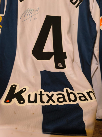 Martin Zubimendi Matchworn & Signed Real Sociedad Home 2024 vs Espanyol