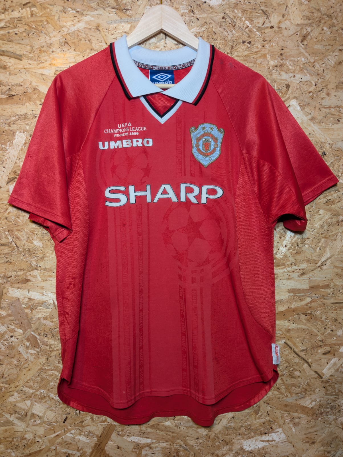 1999 Man United European Home (2 Star), Large (fits Medium)