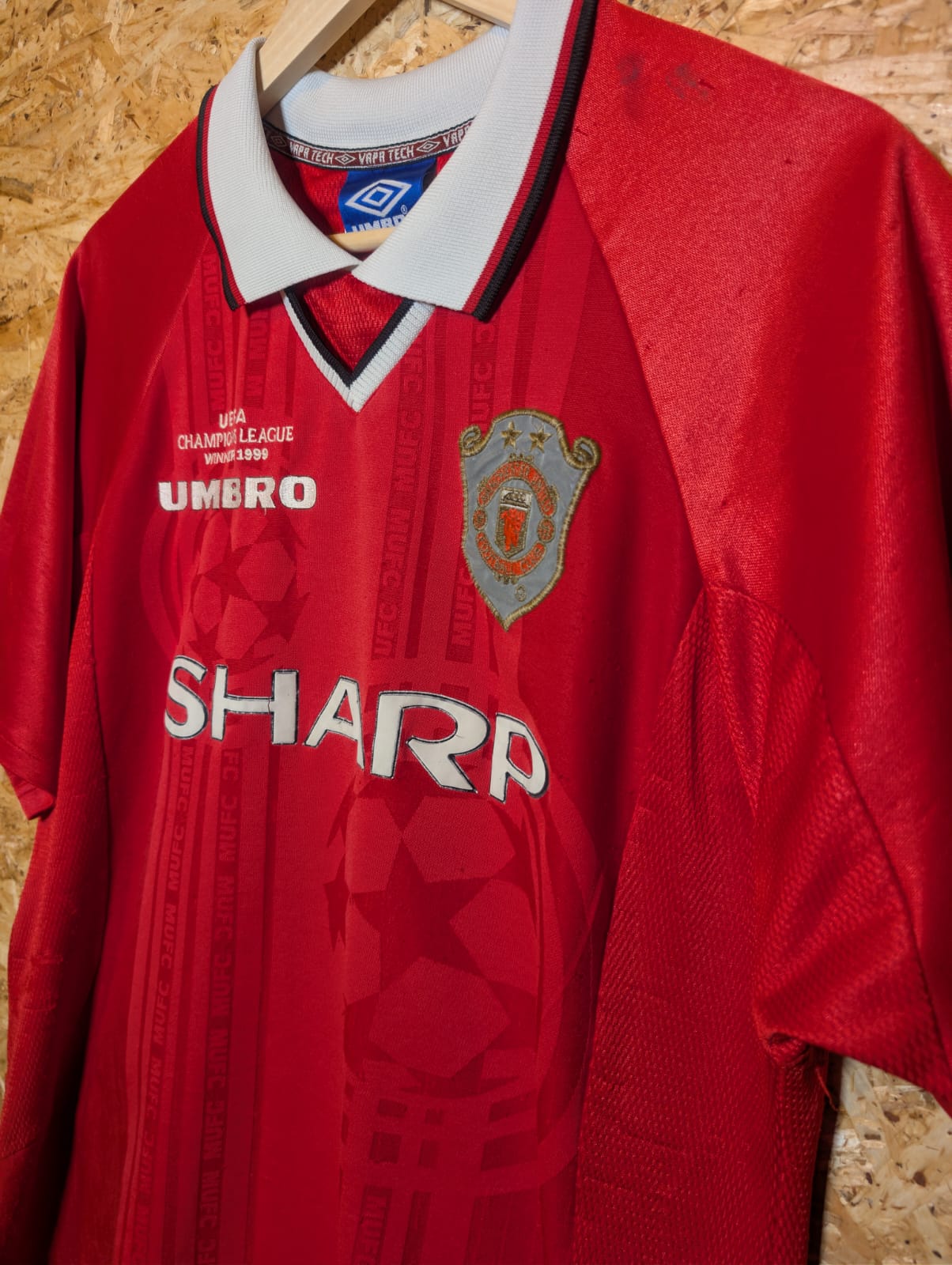 1999 Man United European Home (2 Star), Large (fits Medium)