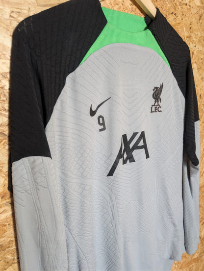 2022 Liverpool Player Issue Training Top #9, Medium (tight fit)