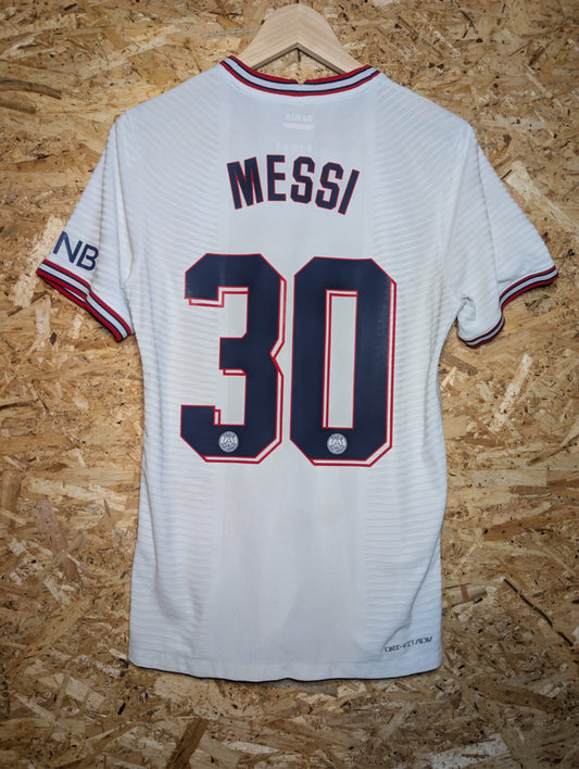 Authentic PSG 2021 Nike Fourth Short Sleeve Player Spec Football Shirt 'Messi 30' (Image 2)