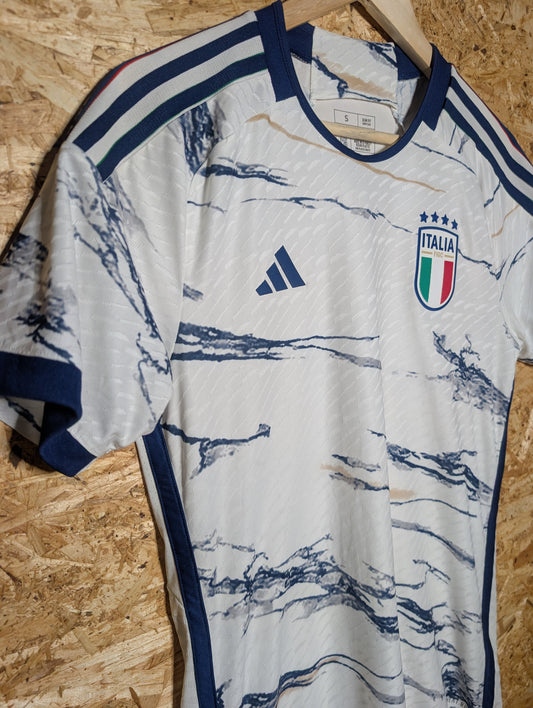 Authentic Italy 2023 Adidas Away Short Sleeve Player Spec Football Shirt (Image 2)