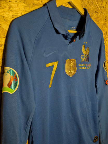 Authentic France 2019 Nike Home Centenary Limited Edition Long Sleeve 'Griezmann 7' Player Spec Football Shirt - Image 3
