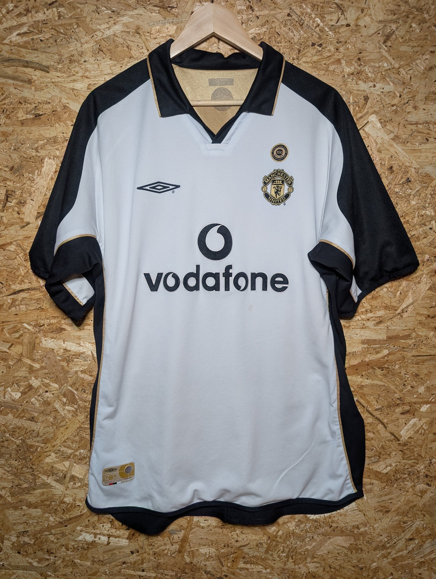 Manchester United Away 2001 Umbro Reversible Authentic Football Shirt, X Large