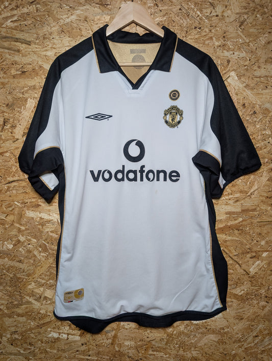 Manchester United Away 2001 Umbro Reversible Authentic Football Shirt, X Large
