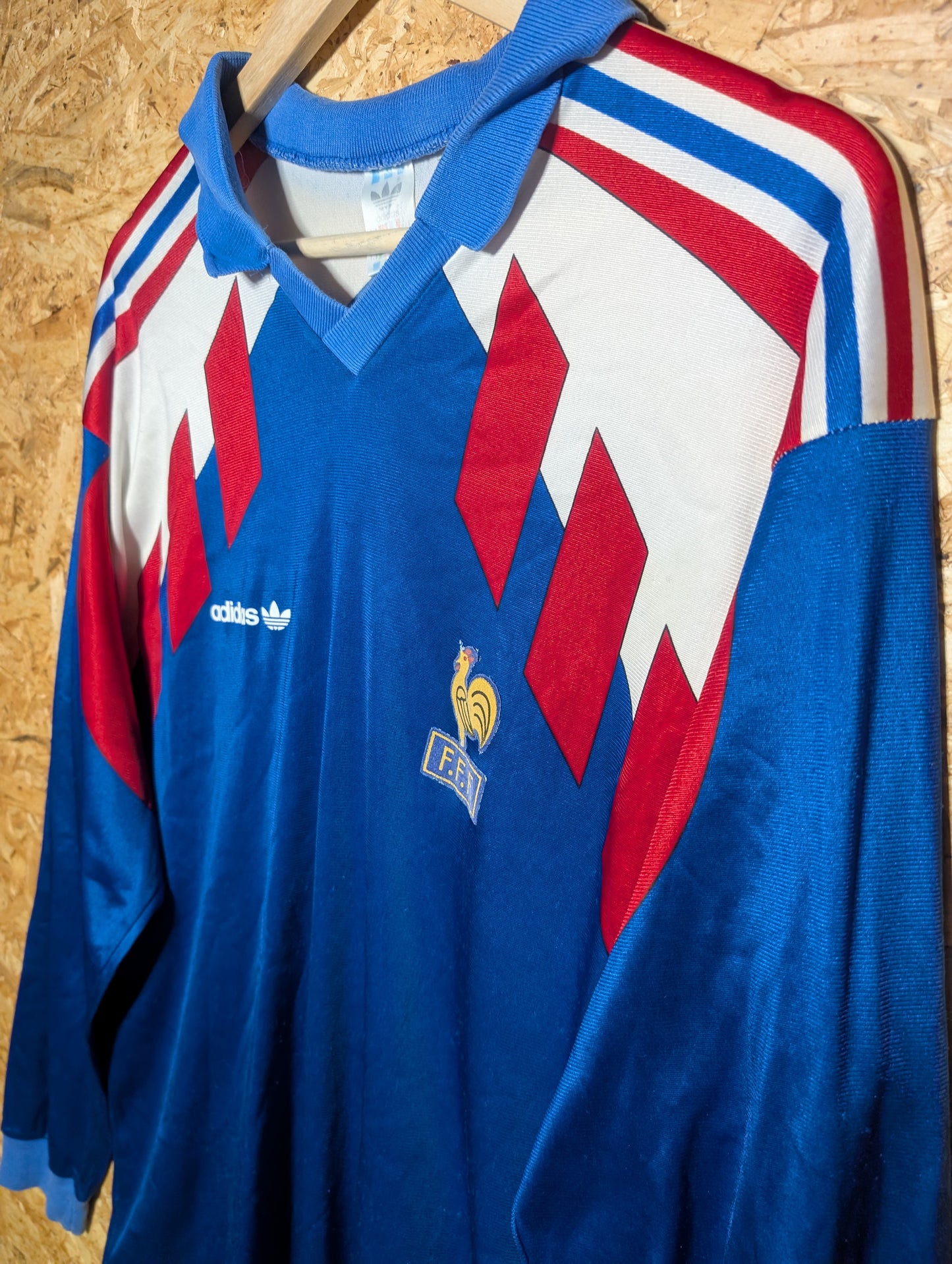 1990 France Home Long Sleeve, Large