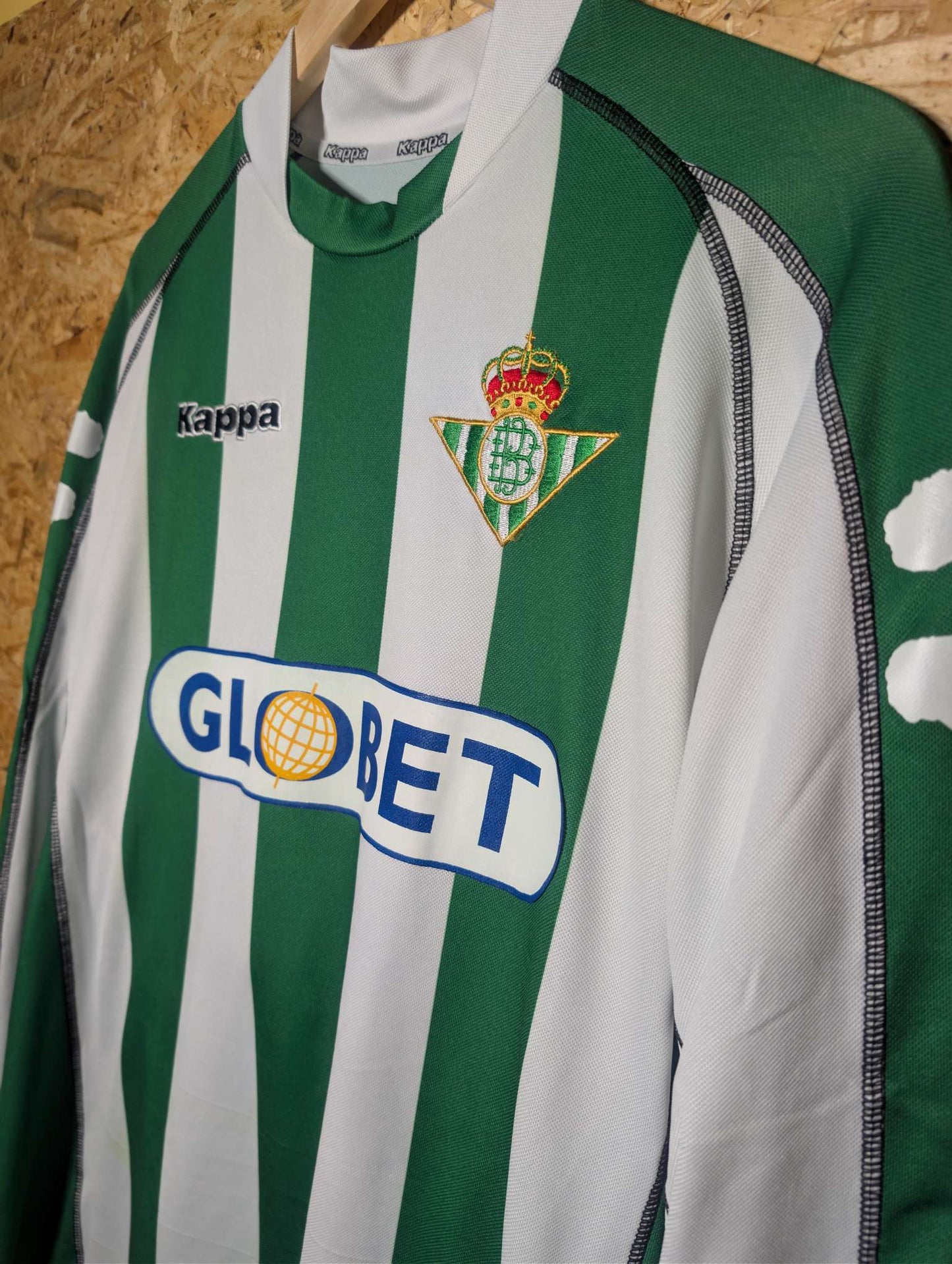 2005 Real Betis Home Long Sleeve Matchworn 'R. Oliveira 12' vs Chelsea (19th Oct 2005)
