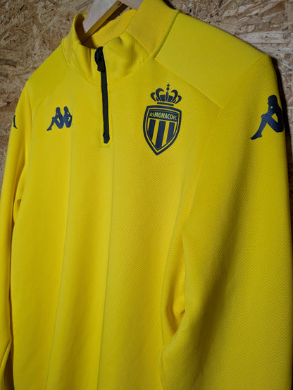 Authentic Monaco 2020 Kappa Player Issue Red Football Track Top, Medium (Image 4)