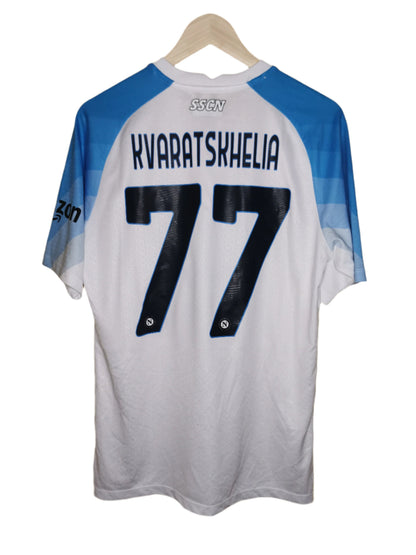2022 Napoli Away Player Spec 'Kvaratskhelia 77', X Large (fits Large)