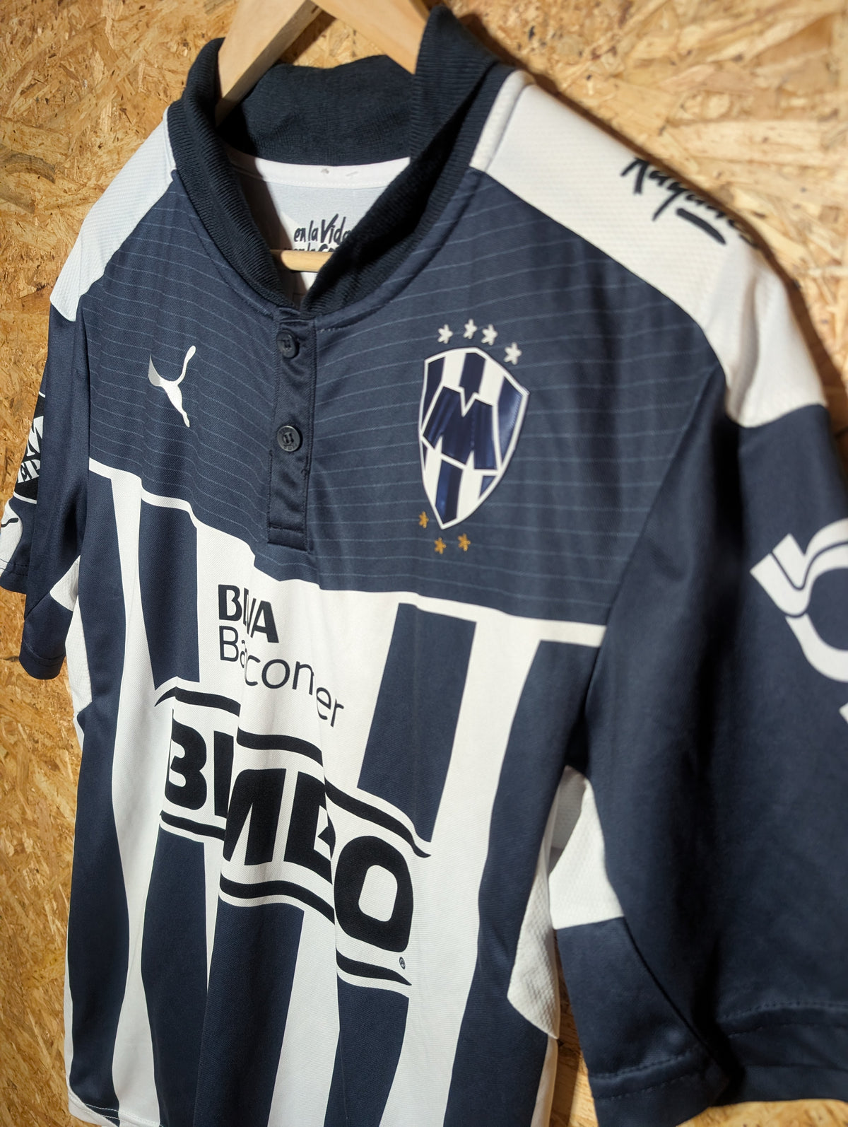 Authentic Monterrey 2015 Puma Blue and White Home Football Shirt (Image 4)