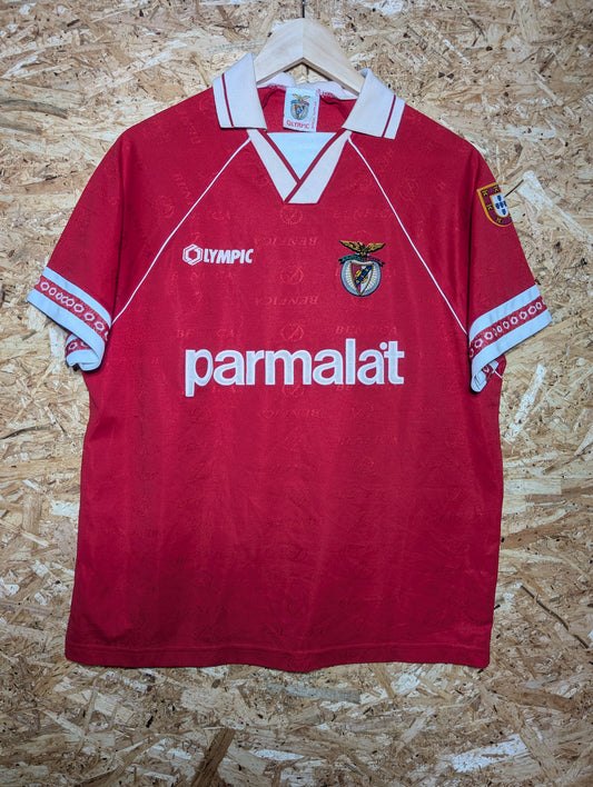 Authentic Benfica 1994 Olympic Red Home Football Shirt, Medium (Image 1)