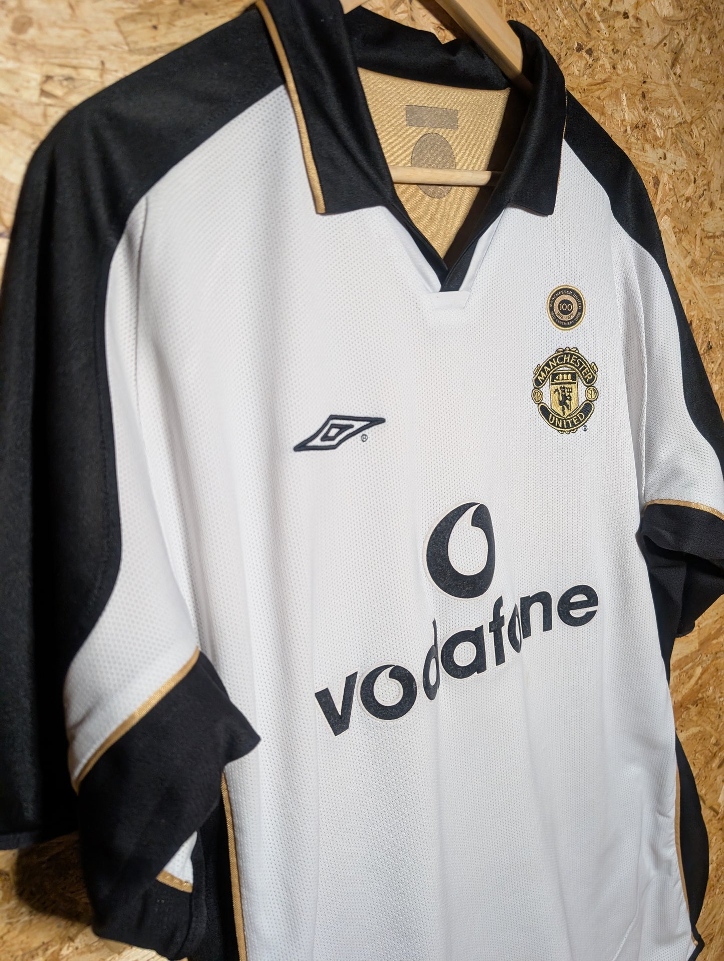 Manchester United Away 2001 Umbro Reversible Authentic Football Shirt, X Large