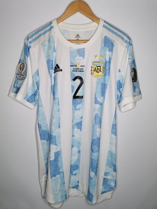 2021 Argentina Home Martinez Quarta match issued vs Chile Copa America Group Stage, Size 8 (Large)