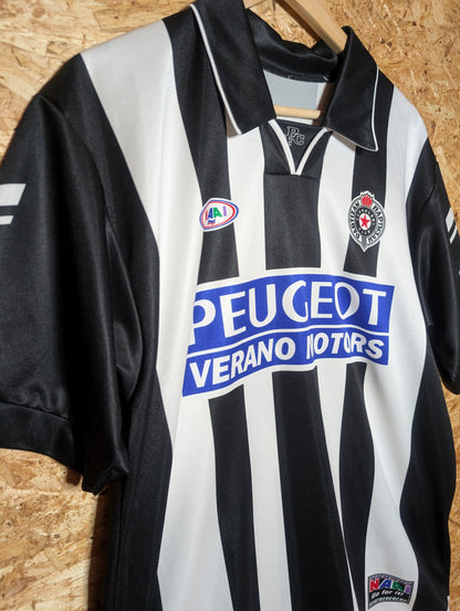 Authentic Partizan Belgrade 2000 Naai Home Football Shirt 'Delibašić 9' (Image 3)