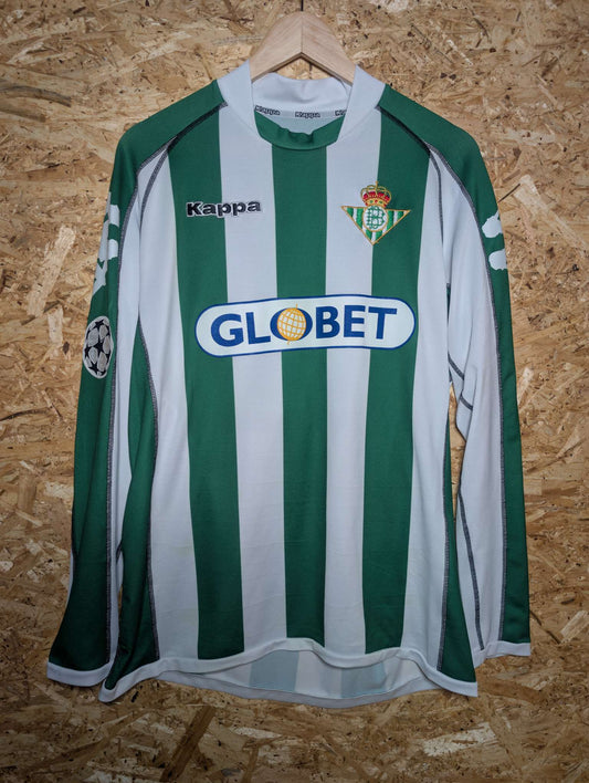 2005 Real Betis Home Long Sleeve Matchworn 'R. Oliveira 12' vs Chelsea (19th Oct 2005)