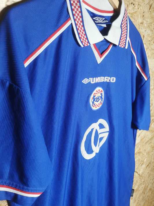 Authentic NK Croatia Zagreb 1999 Umbro Home Short Sleeve Football Shirt (Image 2)