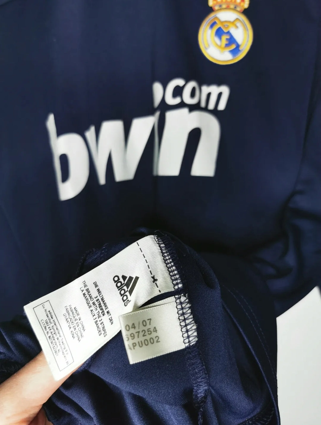 2007 Real Madrid Away Long Sleeve Match Worn 'v. Nistelrooy 17' vs Real Murcia