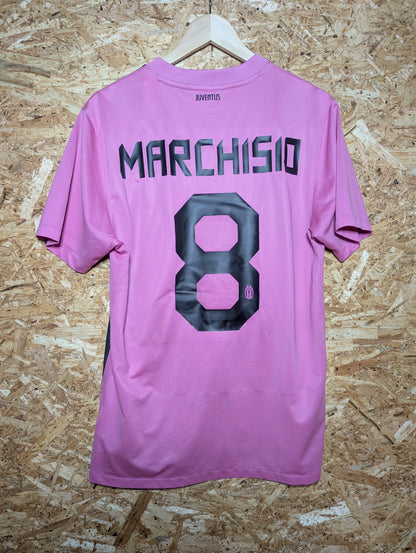 Authentic Juventus 2011 Nike Pink Away Football Shirt 'Marchisio 8' (Image 2)