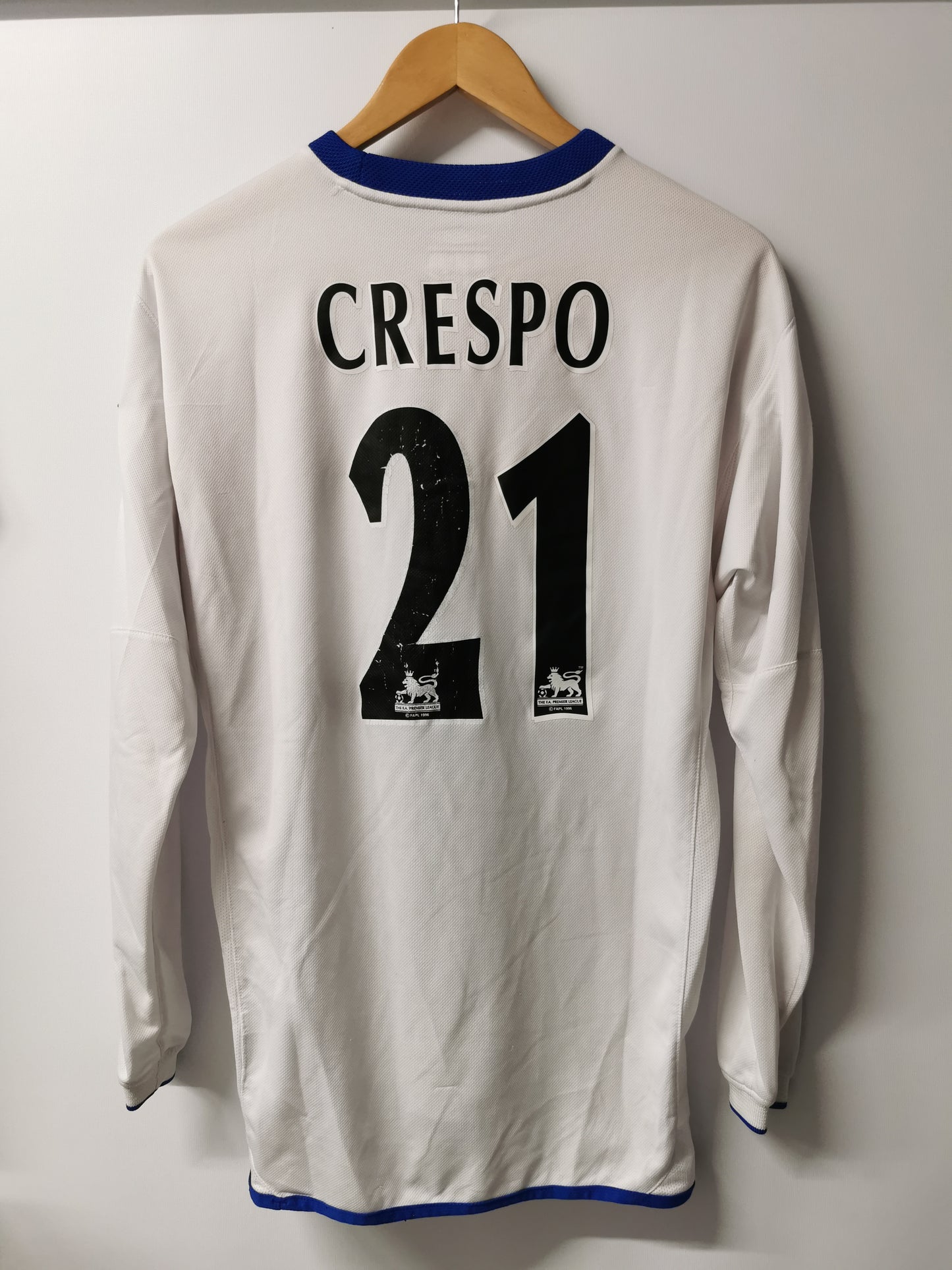 2003 Chelsea Away Long Sleeve 'Crespo 21', Medium