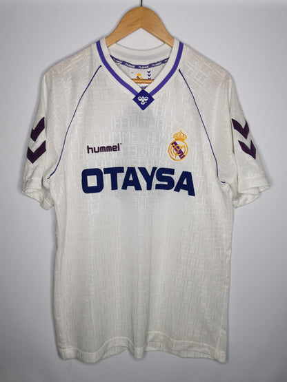 1991 Real Madrid Home Michel UEFA Cup Match Worn vs Utrecht (23 Oct 1991)