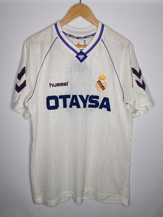1991 Real Madrid Home Michel UEFA Cup Match Worn vs Utrecht (23 Oct 1991)