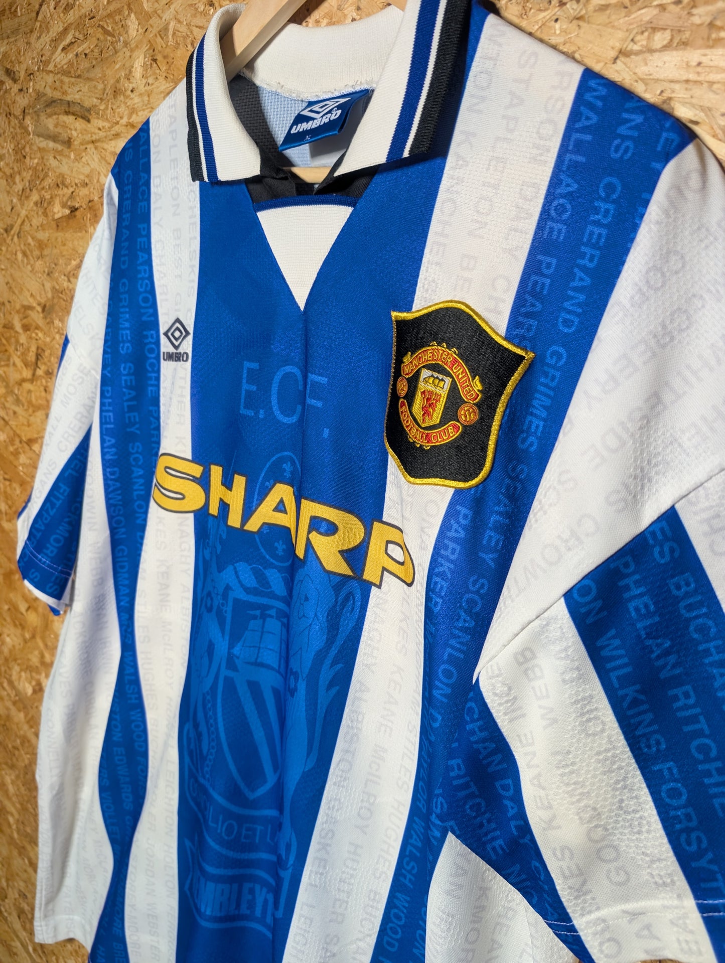 Manchester United Third 1994 Umbro Authentic Football Shirt, X Large