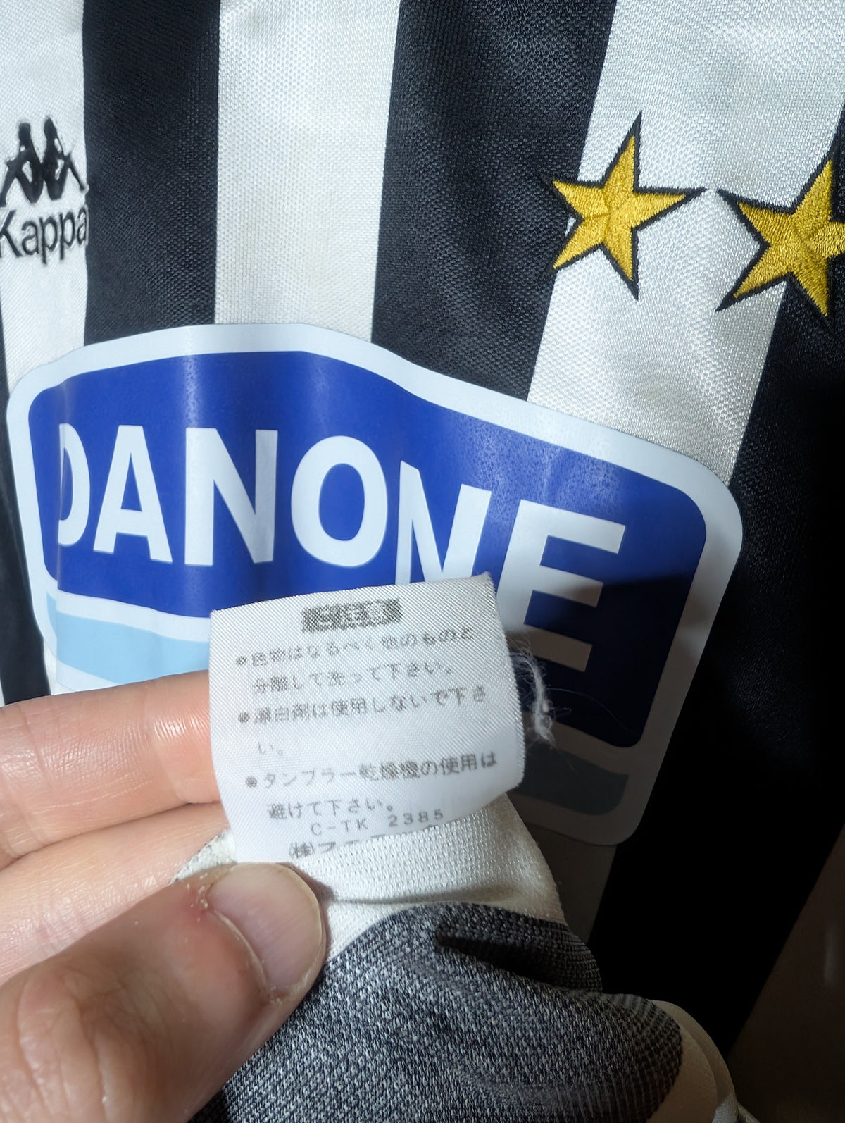 Authentic Juventus 1994 Kappa Black and White Home Football Shirt (Image 6)