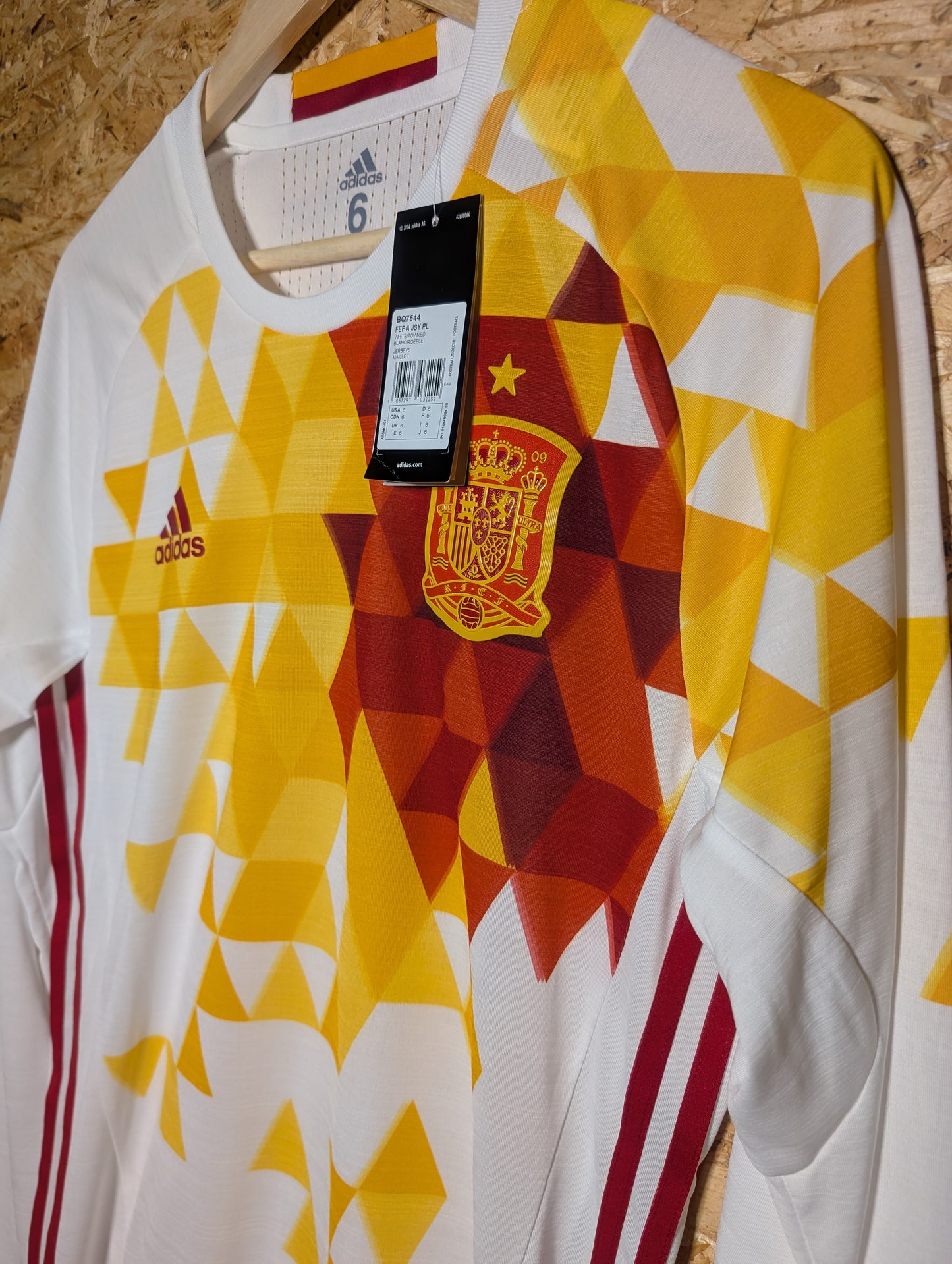 2016 Spain Away Long Sleeve Kitroom Issue, Size 6, BNWT