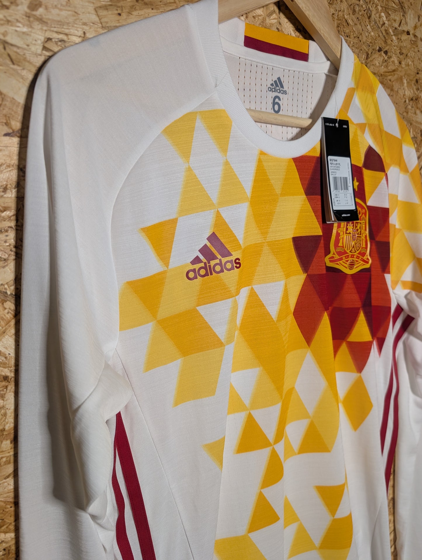 2016 Spain Away Long Sleeve Kitroom Issue, Size 6, BNWT