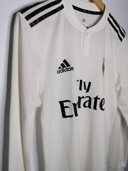2018 Real Madrid Long Sleeve Player Spec 'Benzema 9', Medium