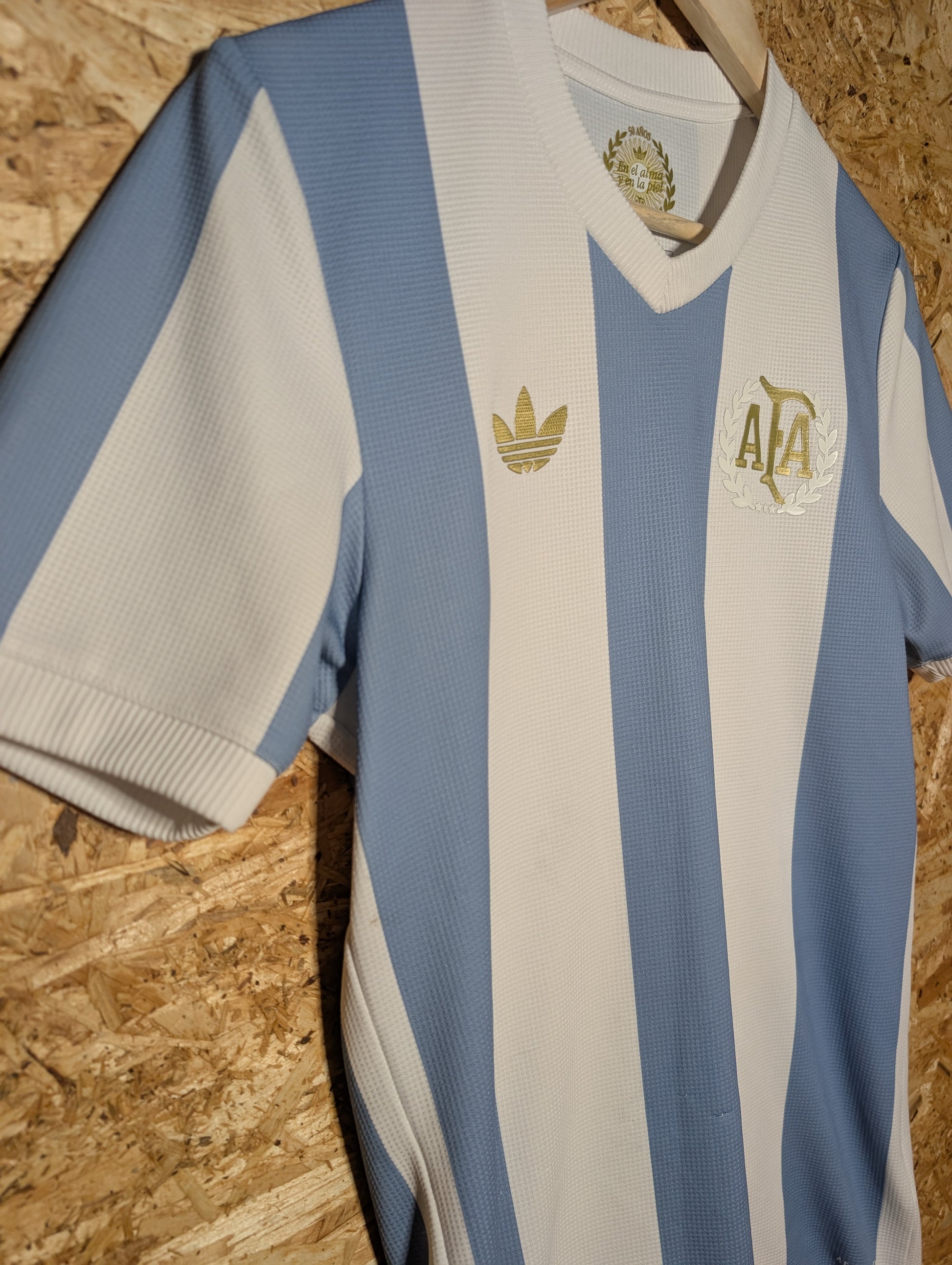 Authentic Argentina 2025 Adidas Home 50th Anniversary Authentic Football Shirt - Image 3