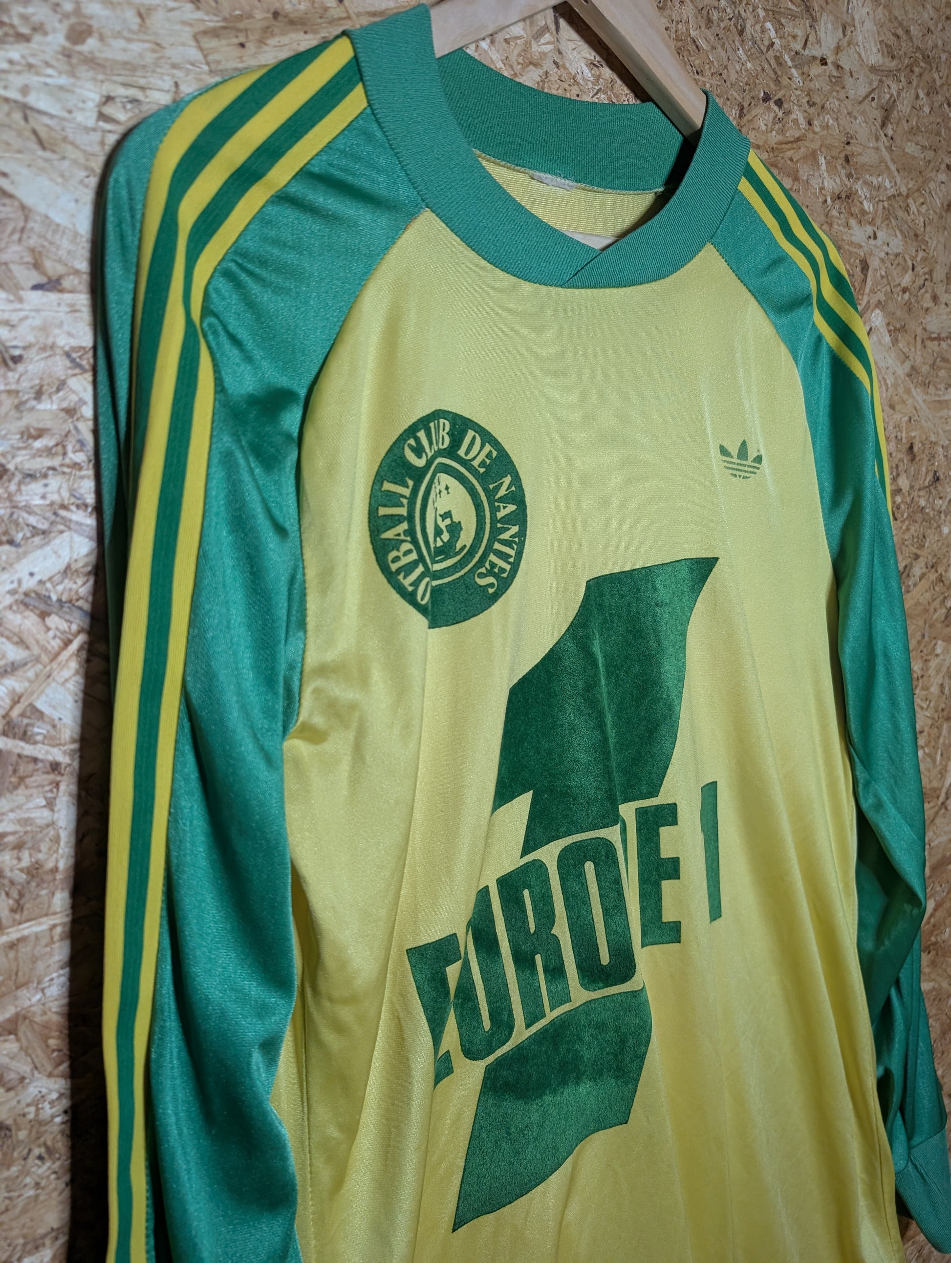 Authentic Nantes 1978 Adidas Long Sleeve Home Football Shirt, Large (Image 3)