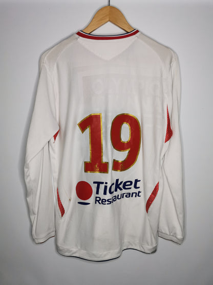 2006 Lyon Home Long Sleeve Karim Benzema Match Issued #19, X Large