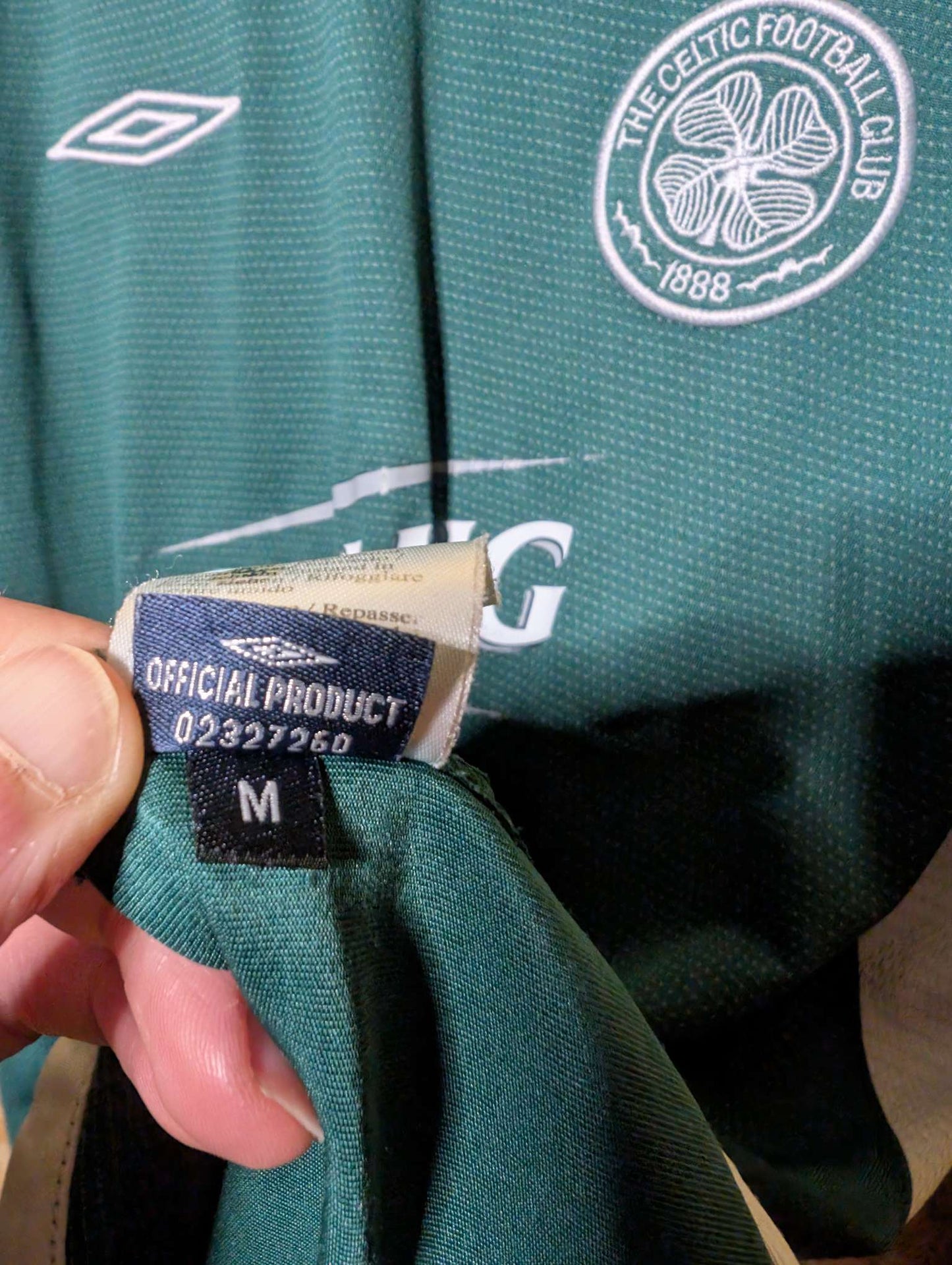 2004 Celtic Away Long Sleeve, Medium