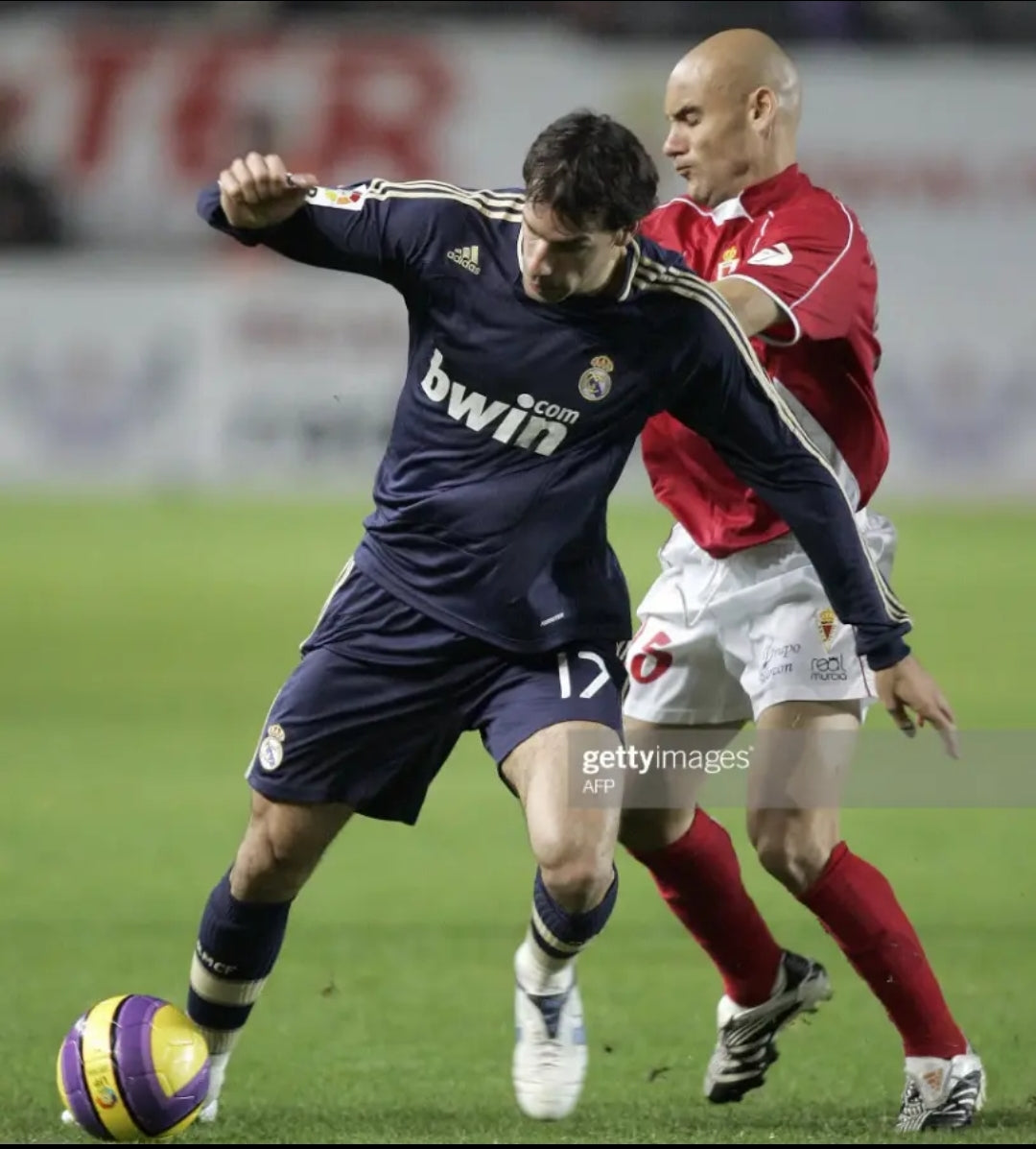 2007 Real Madrid Away Long Sleeve Match Worn 'v. Nistelrooy 17' vs Real Murcia