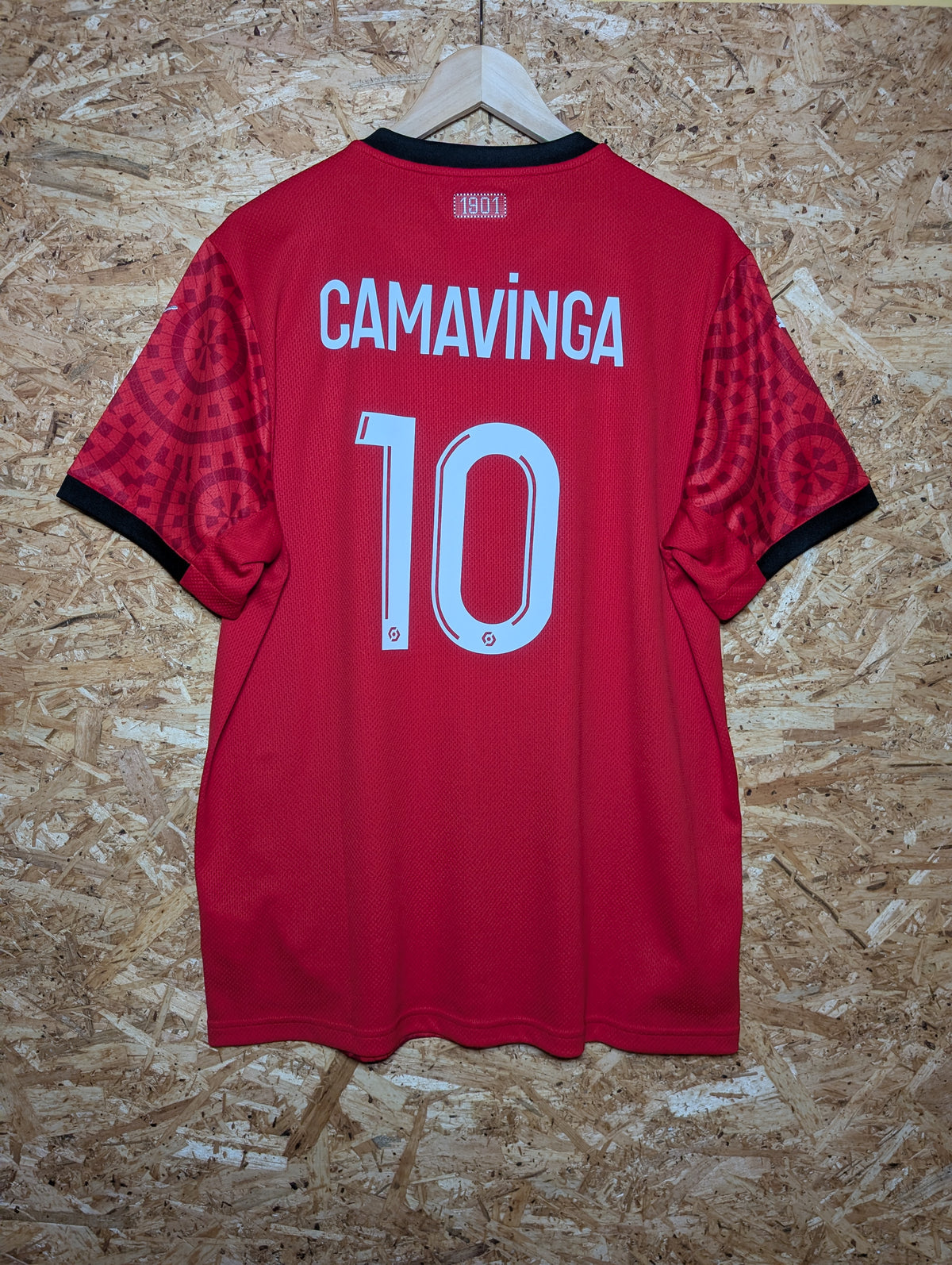 Stade Rennes 2020 Puma Home Football Shirt 'Camavinga 10' BNWT (Image 2)