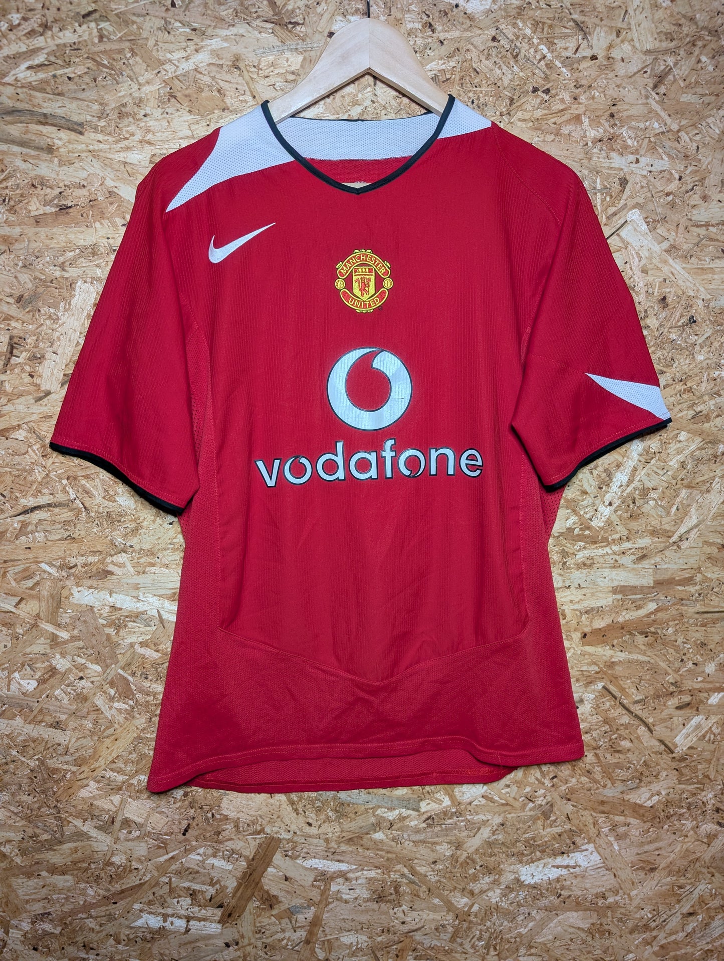 Manchester United Home 2004 Nike Authentic Football Shirt 'V. Nistelrooy 10', Medium