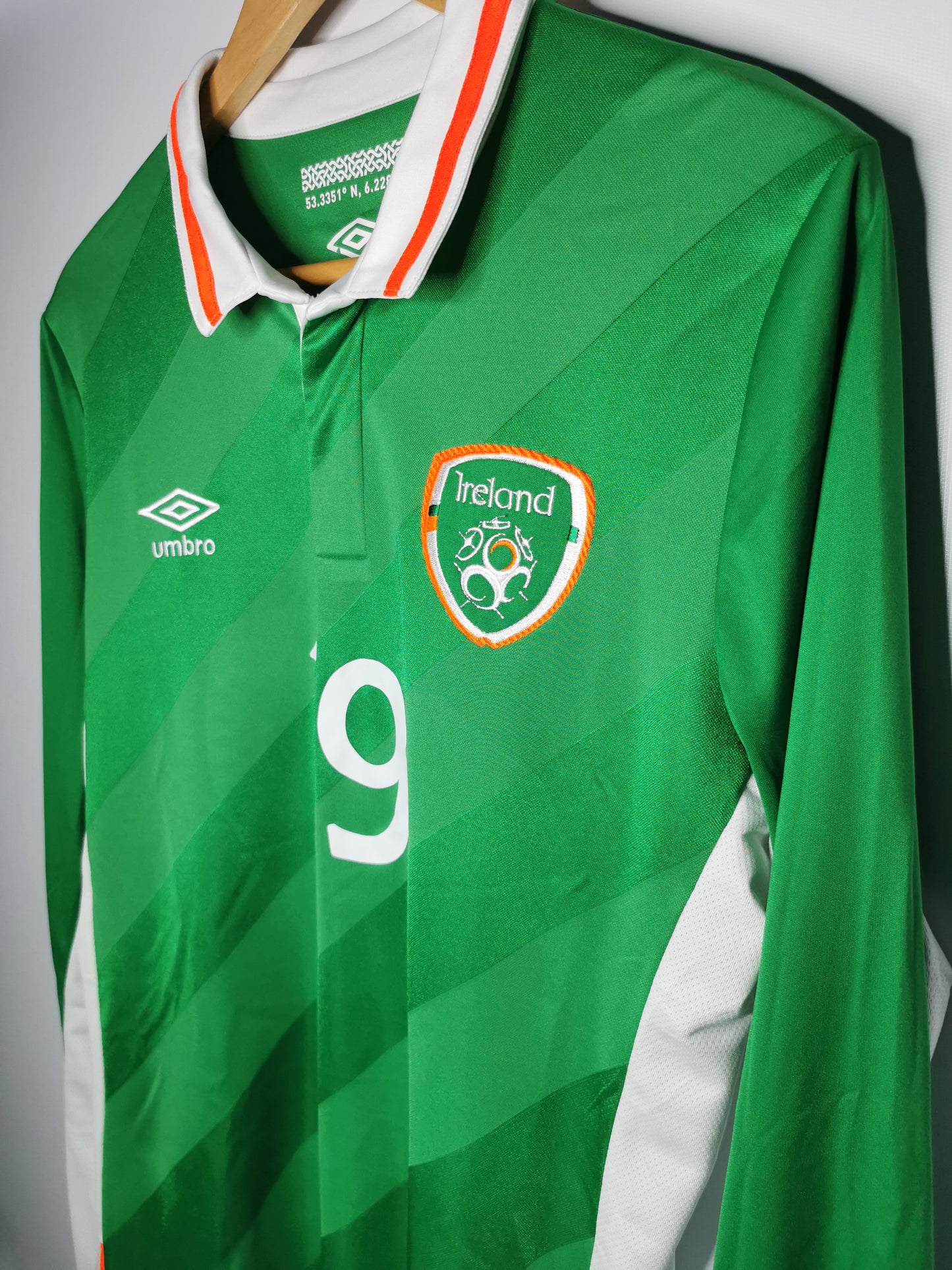 2016 Ireland Home Long Sleeve Player Spec 'Brady 19', Medium