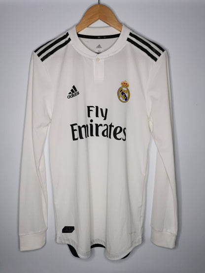 2018 Real Madrid Long Sleeve Player Spec 'Benzema 9', Medium