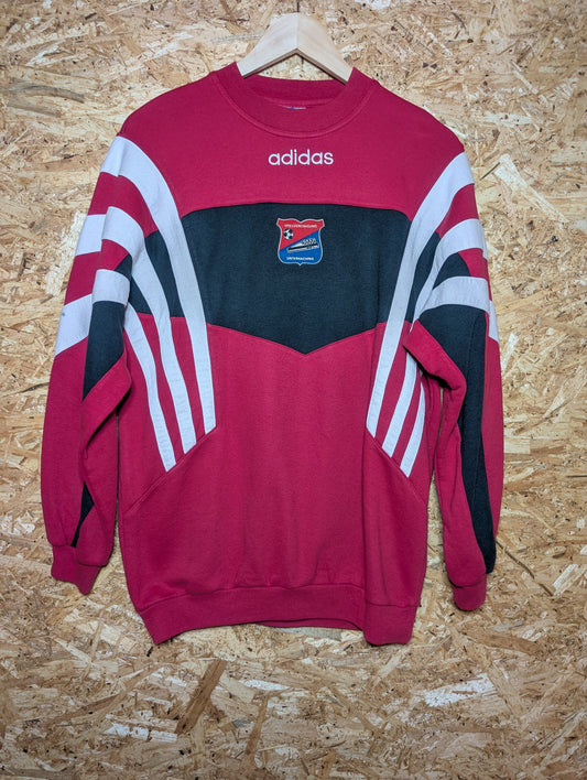 Authentic Unterhaching 1995 Adidas Football Sweatshirt, Small (Image 1)